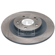 Febi 2 x Solid Rear Brake Discs 108488-x2