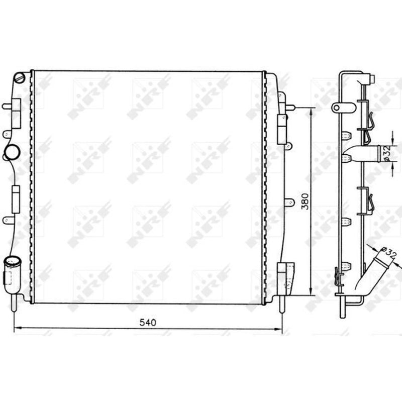 NRF Engine Radiator 58316