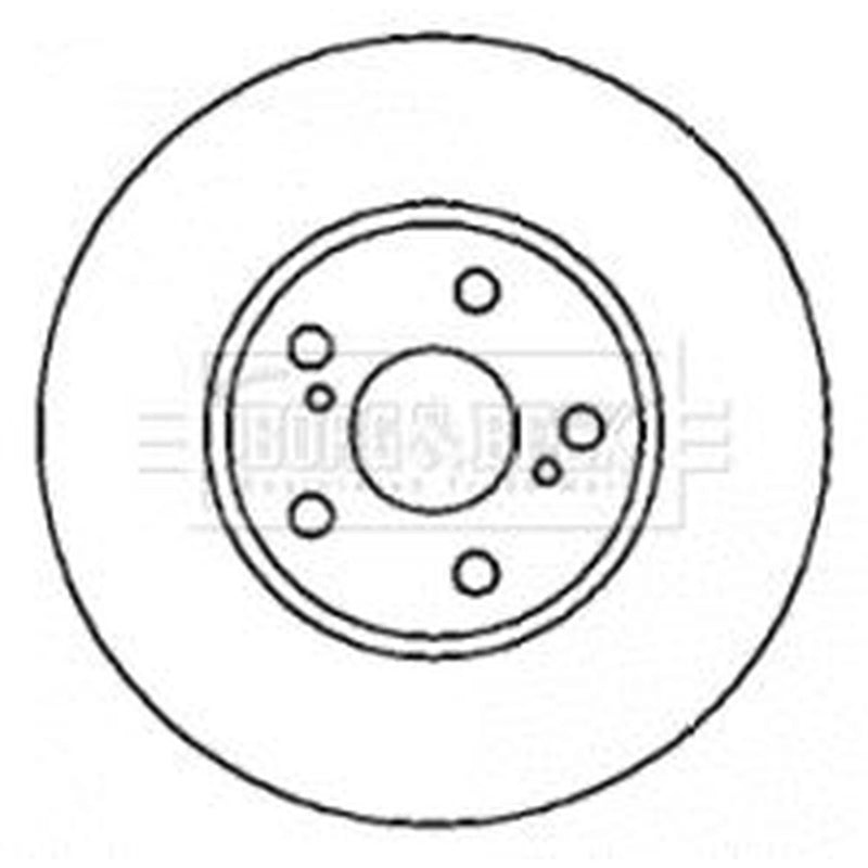 Borg & Beck 2 x Vented Front Brake Discs BBD4329-x2