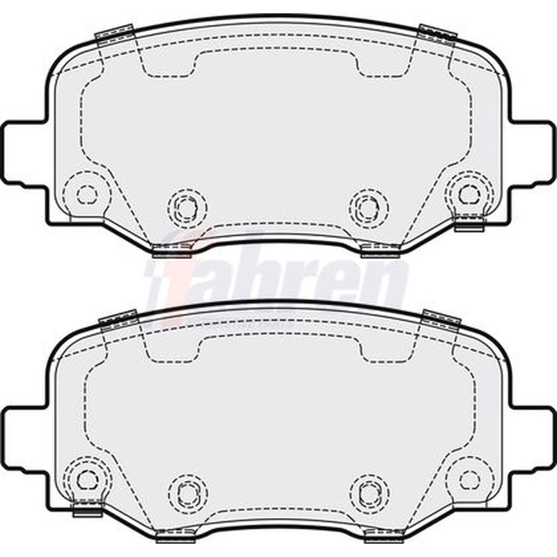 Fahren Rear Brake Pad Set fits Jeep Cherokee 2013-2018 2.0 2.2 3.2
