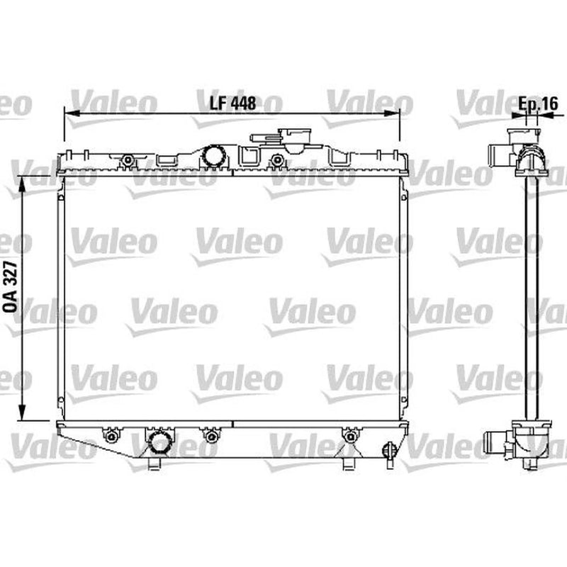 Valeo Engine Radiator 731124