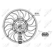 NRF Engine Cooling Fan 47418
