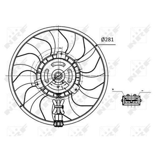 NRF Engine Cooling Fan 47418