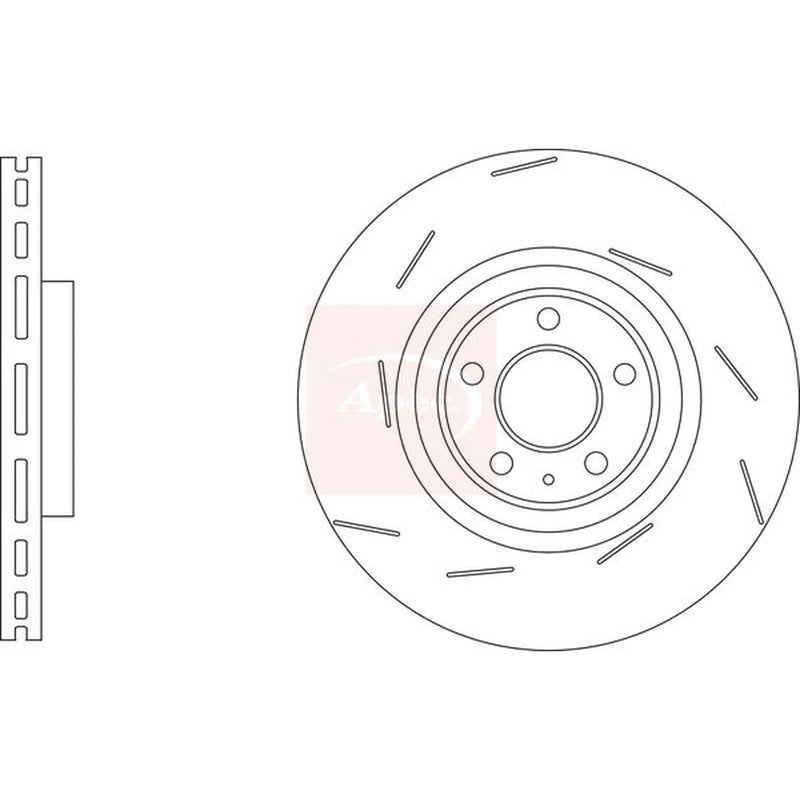 Apec 2 x Front / Brake Discs DSK3303