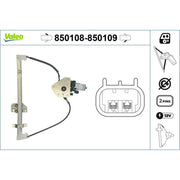 Valeo Electric Window Regulator Lifter Right Front 850109