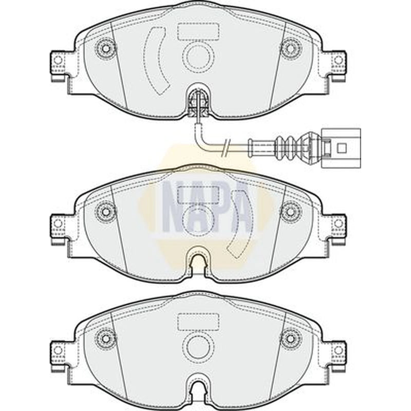 NAPA Front Brake Pad Set NBP1437