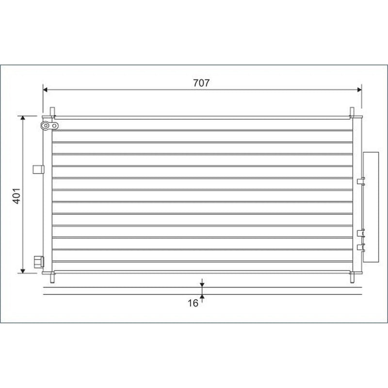 Valeo Air Conditioning Condenser 822593