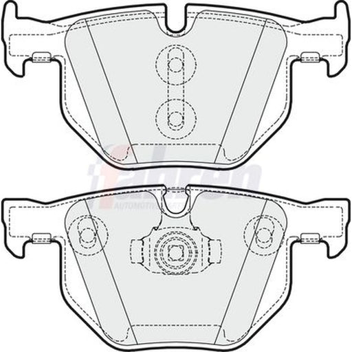 Fahren Rear Brake Pad Set FBP3341