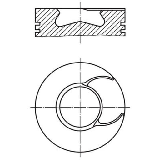 Mahle Piston Cylinder Bore = 120mm 007 PI 00166 000