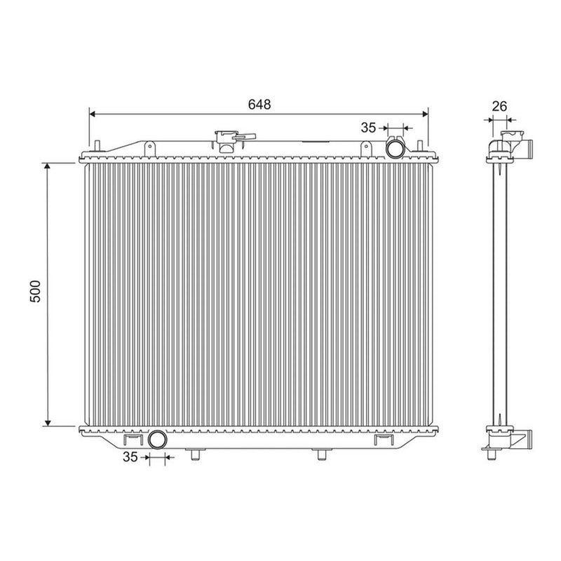 Valeo Engine Radiator 731785
