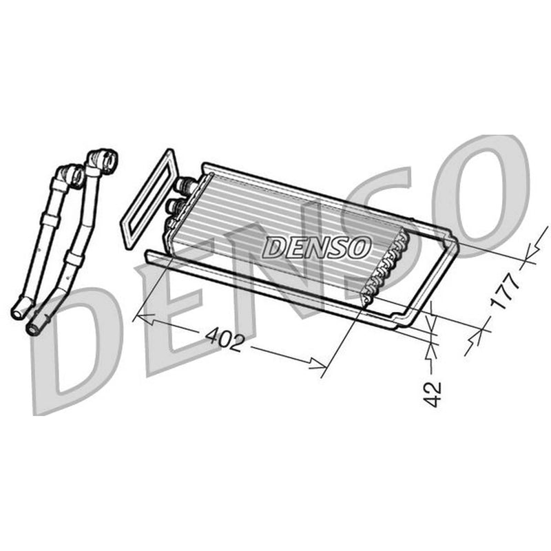 Denso Heater Matrix Core Heat Exchanger DRR12100