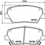 Mintex Front Brake Pad Set MDB3378