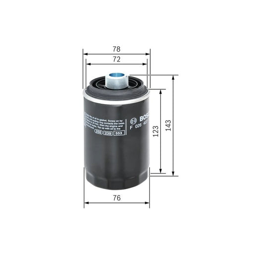 Bosch Engine Oil Filter F 026 407 179 OE 06J115403L 06J115403R
