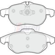 Fahren Front Brake Pad Set fits Cadillac Bls 2006-2010 1.9 2.0 2.8