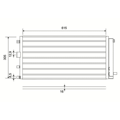 Valeo Air Conditioning Condenser 822682