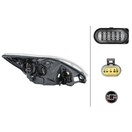 Hella Headlight Headlamp W5W Left 1EL 354 807-051