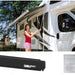 Fiamma Deep Black F45L 500 Awning with Royal Grey Fabric (06533A01R) - Fiamma - Van Life Living