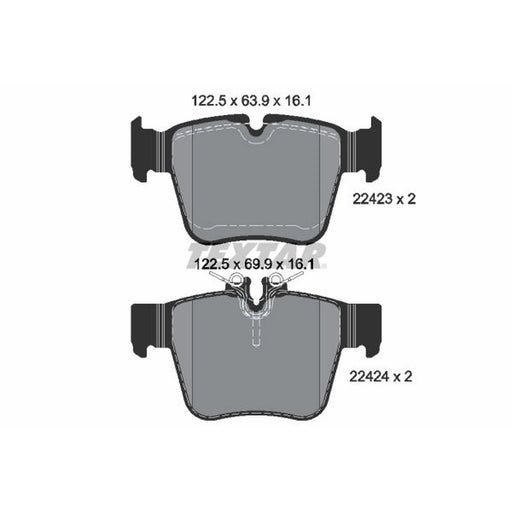 Textar Rear Brake Pad Set 2242301