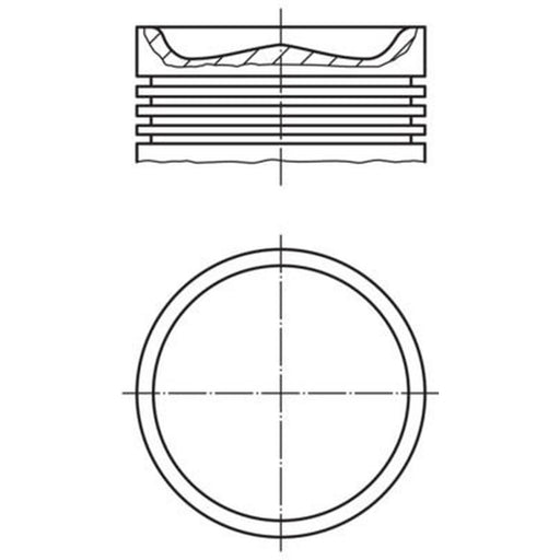 Mahle Piston Cylinder Bore = 102mm 001 PI 00110 033