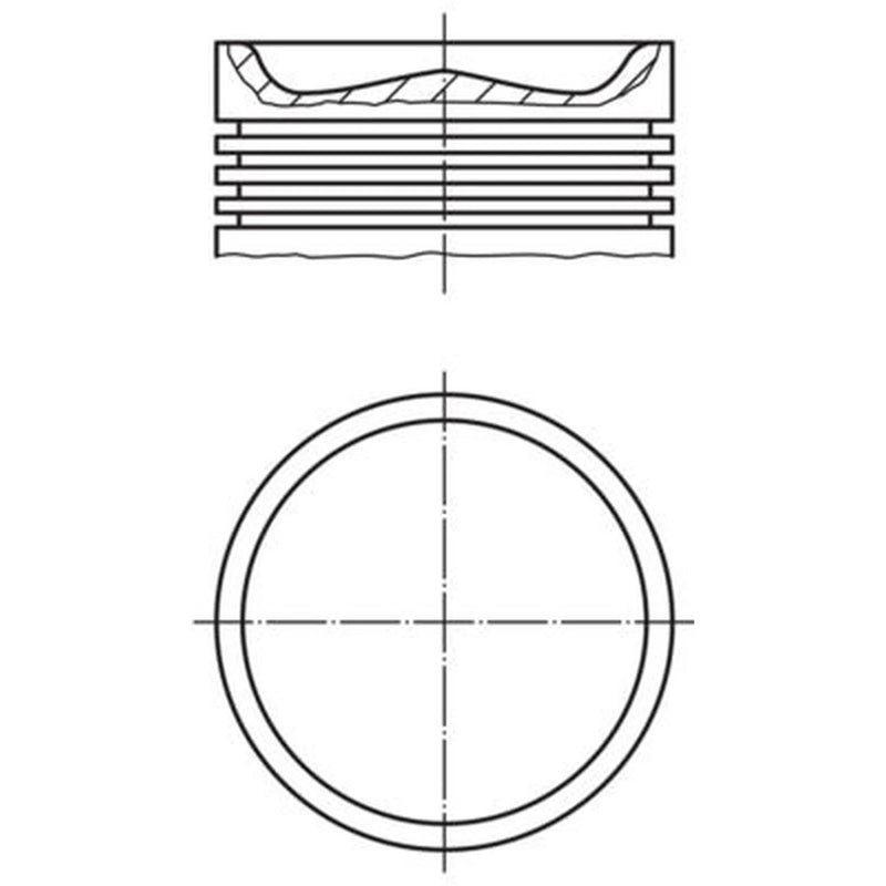 Mahle Piston Cylinder Bore = 102mm 001 PI 00110 022