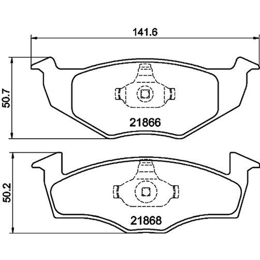 Mintex Front Brake Pad Set MDB1872