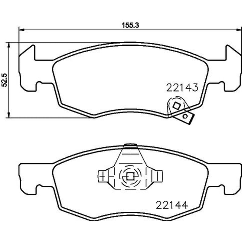 DON Front Brake Pad Set PCP1879