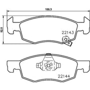 Mintex Front Brake Pad Set MDB3772
