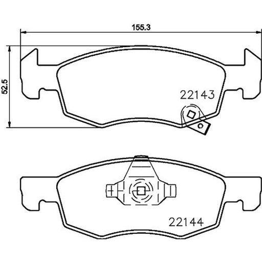 Mintex Front Brake Pad Set MDB3772