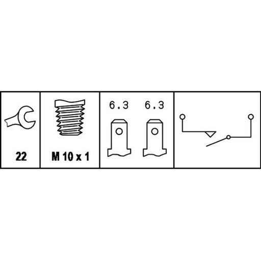 Hella Brake Light Switch 6DL 003 262-001