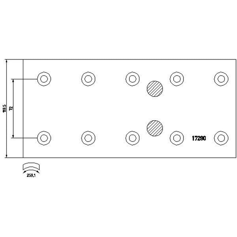 DON Don Cv Brake Lining Set MB1102S7115