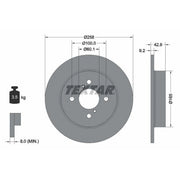 Textar 2 x Solid Rear Brake Discs 92227903-x2