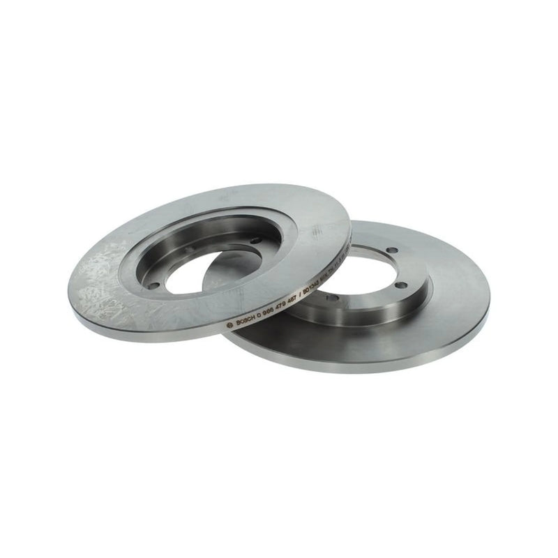 Bosch 2 x Solid Front Brake Discs 0986479487-x2