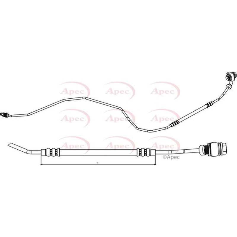 Apec Brake Hydraulic Hose Line outer HOS3791