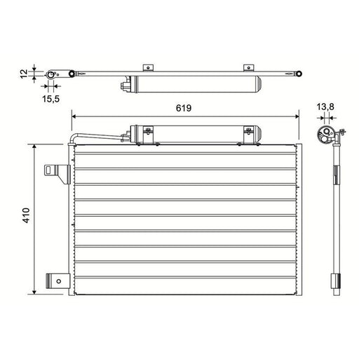 Valeo Air Conditioning Condenser 814376