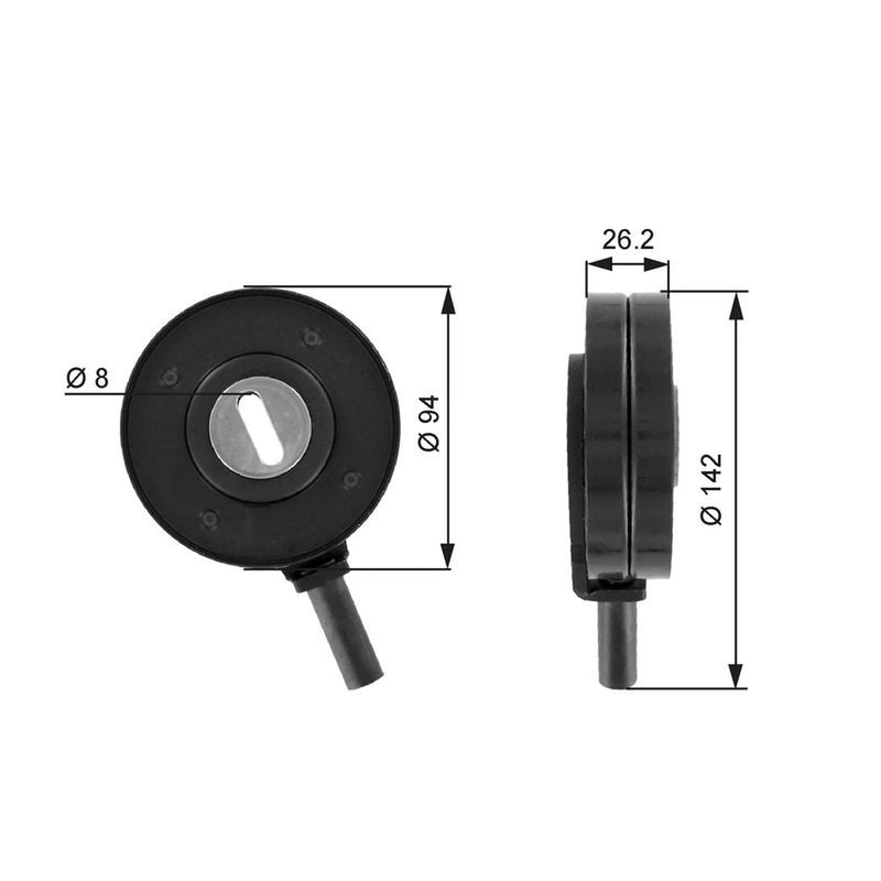Gates V-Ribbed Belt Tensioner Pulley OD Wide T36022