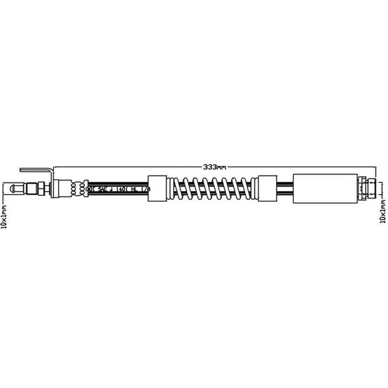 Abtex Brake Hydraulic Hose Line Right ABH1113