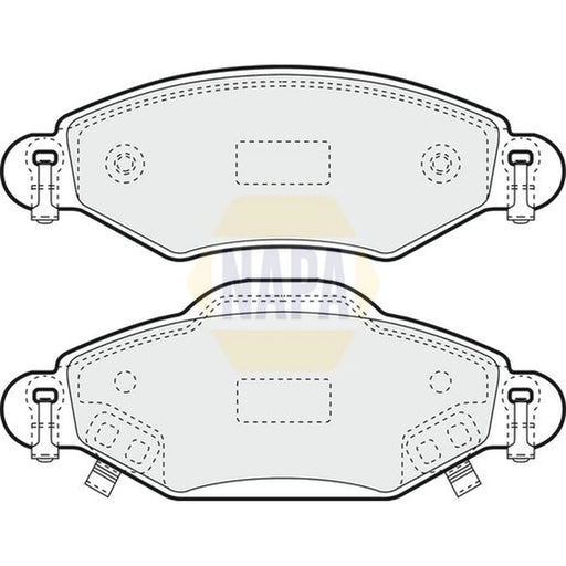 NAPA Front Brake Pad Set NBP1159