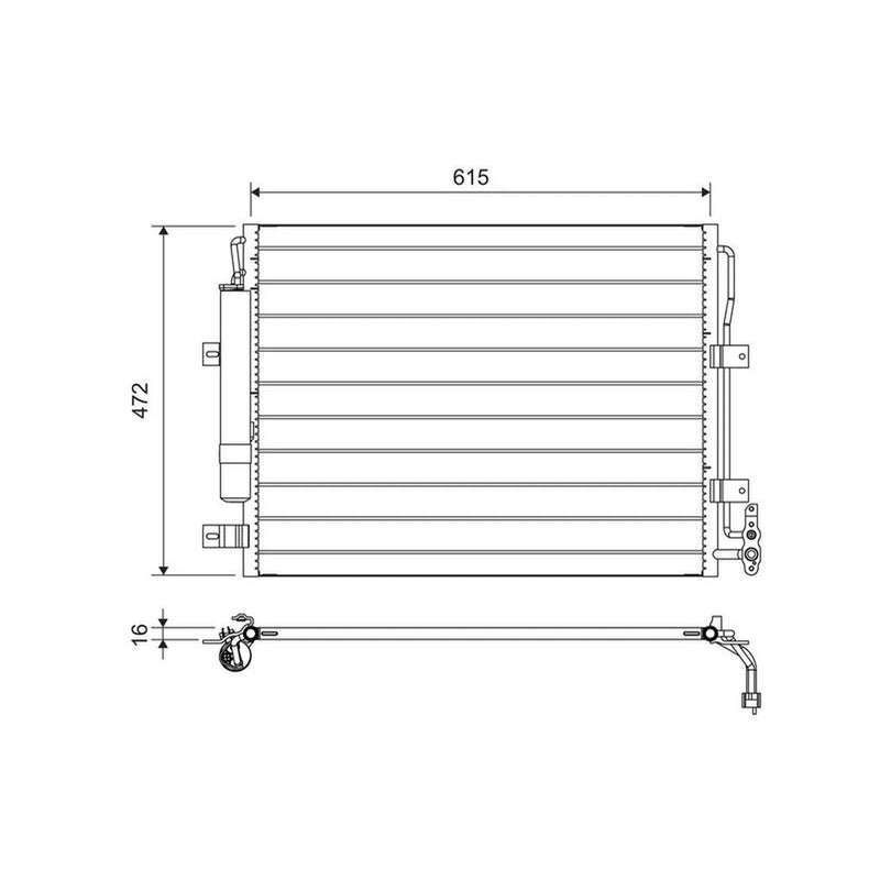 Valeo Air Conditioning Condenser 822695