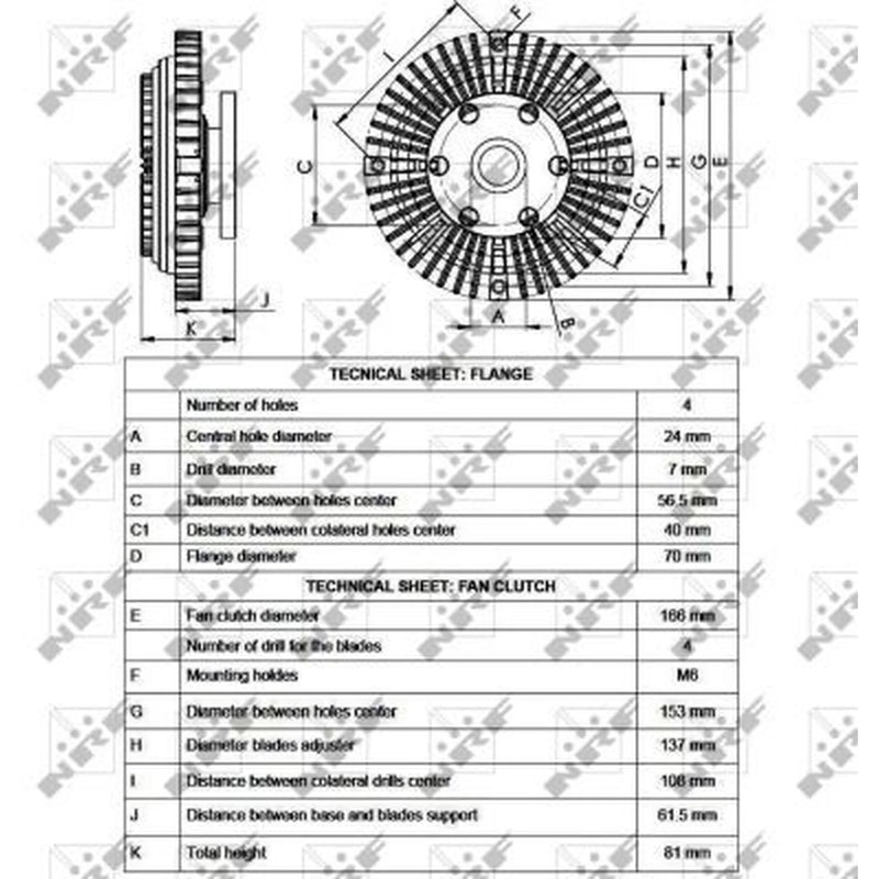 NRF Radiator Fan Clutch 49525