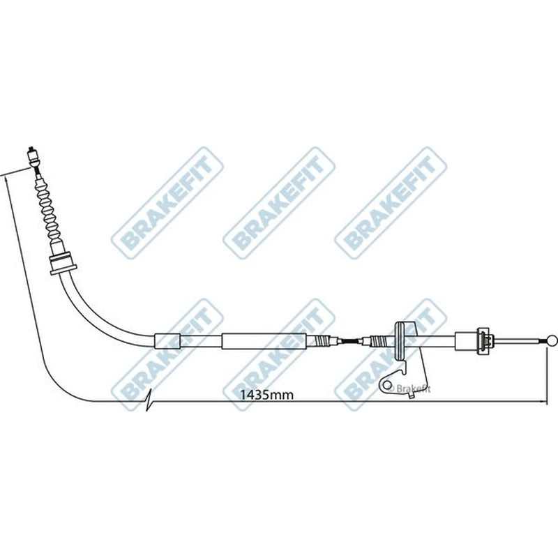 Apec Handbrake Cable Right Rear BBC3296
