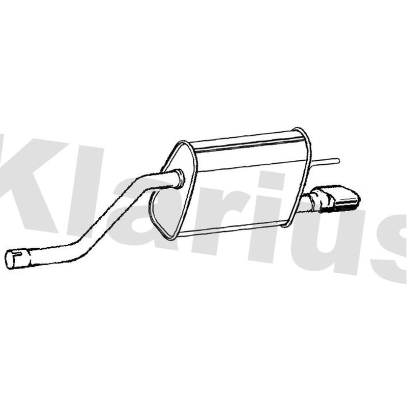 Klarius Box With Tail Pipe Rear GM748C