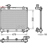 Denso Engine Radiator DRM50086