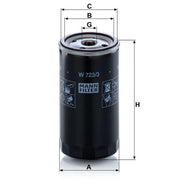 MANN-FILTER Engine Oil Filter W 723/3