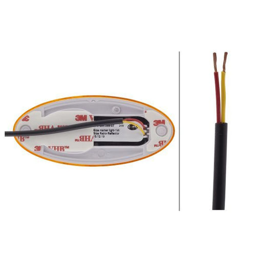 Hella Side Marker Light Wide High 2PS 964 295-071