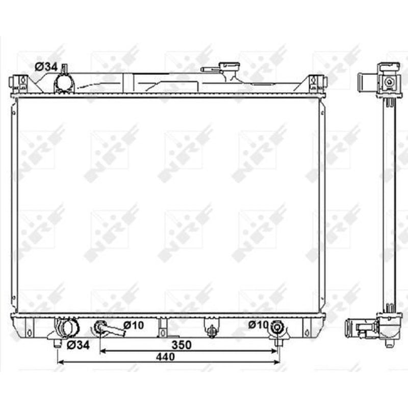 NRF Engine Radiator 53037