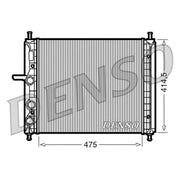 Denso Engine Radiator fits Fiat Brava 2000-2001 1.2
