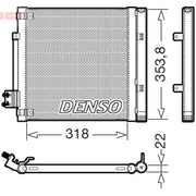 Denso Air Conditioning Condenser fits Tesla Model S 2012-2017