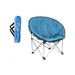 Blue Adult Bucket Camping Chair Padded High Back Folding Orca Moon Chair & Bag - Summit - Van Life Living