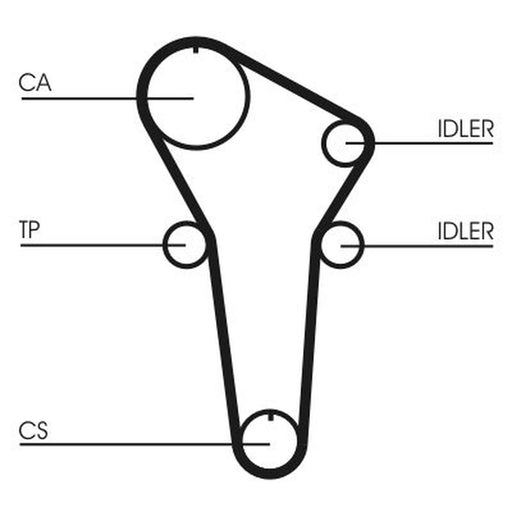 Continental CTAM Timing Belt Kit with Rollers CT899K1