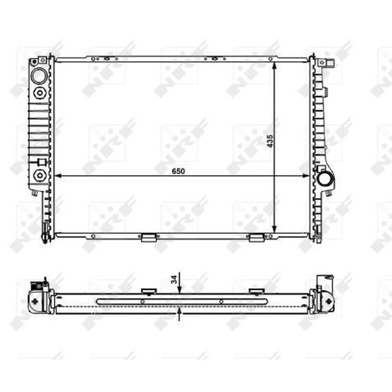 NRF Engine Radiator 519588